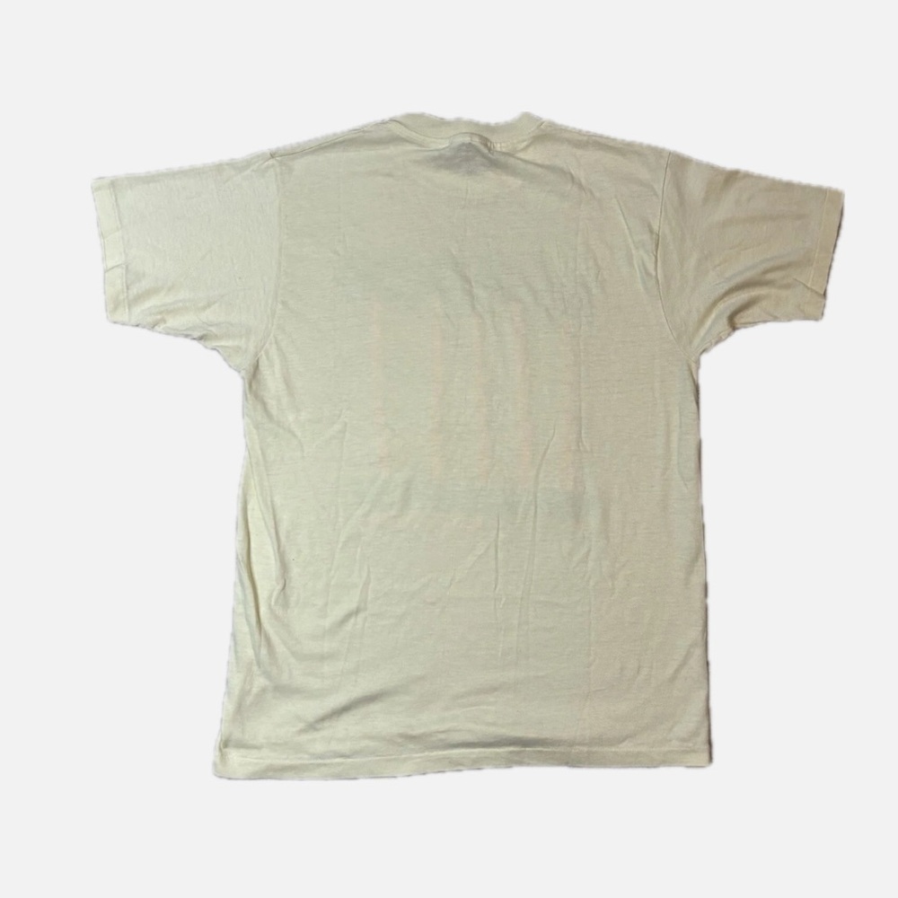 Vintage 80s Large Puffy Print T Shirt Bahamas Palm Tree Single Stitch Vapor Wave - Picture 2 of 5